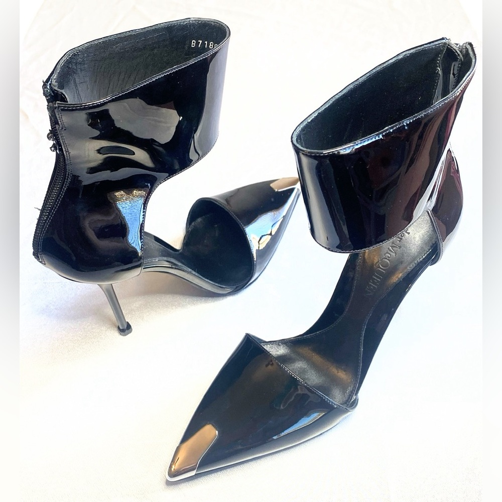 ALEXANDER MCQUEEN-Harness Punk Patent Leather Pumps - Picture 6 of 15
